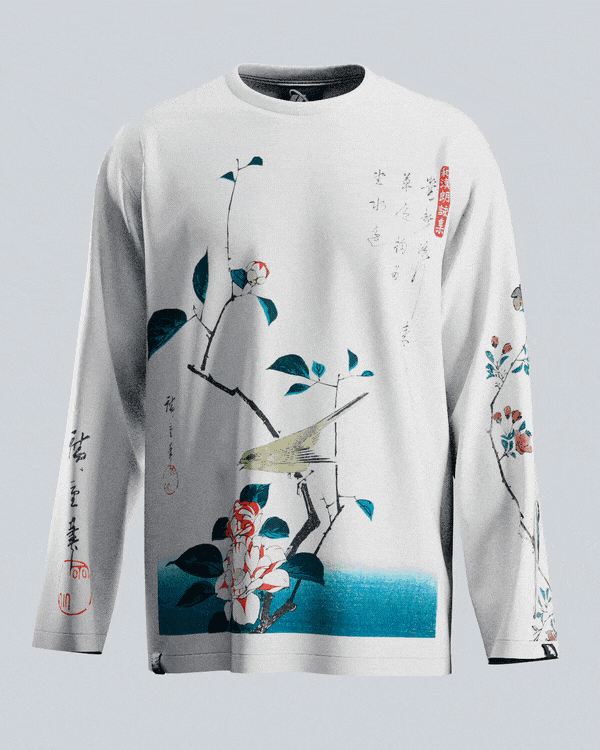 3D Long Sleeve T Mockup